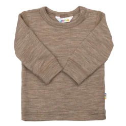 Långärmad Topp I Ull Beige Melange>Joha Clearance
