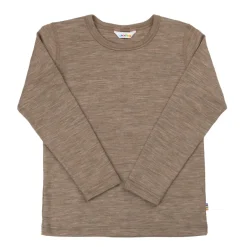 Långärmad Topp I Ull Beige Melange>Joha Clearance
