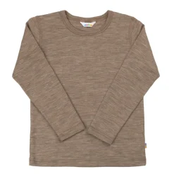Långärmad Topp I Ull Beige Melange>Joha Clearance