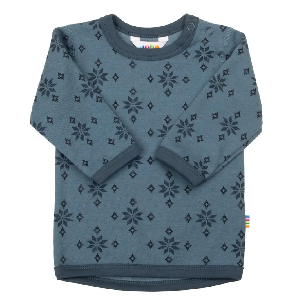 Långärmad Topp I Ull Blue>Joha Discount