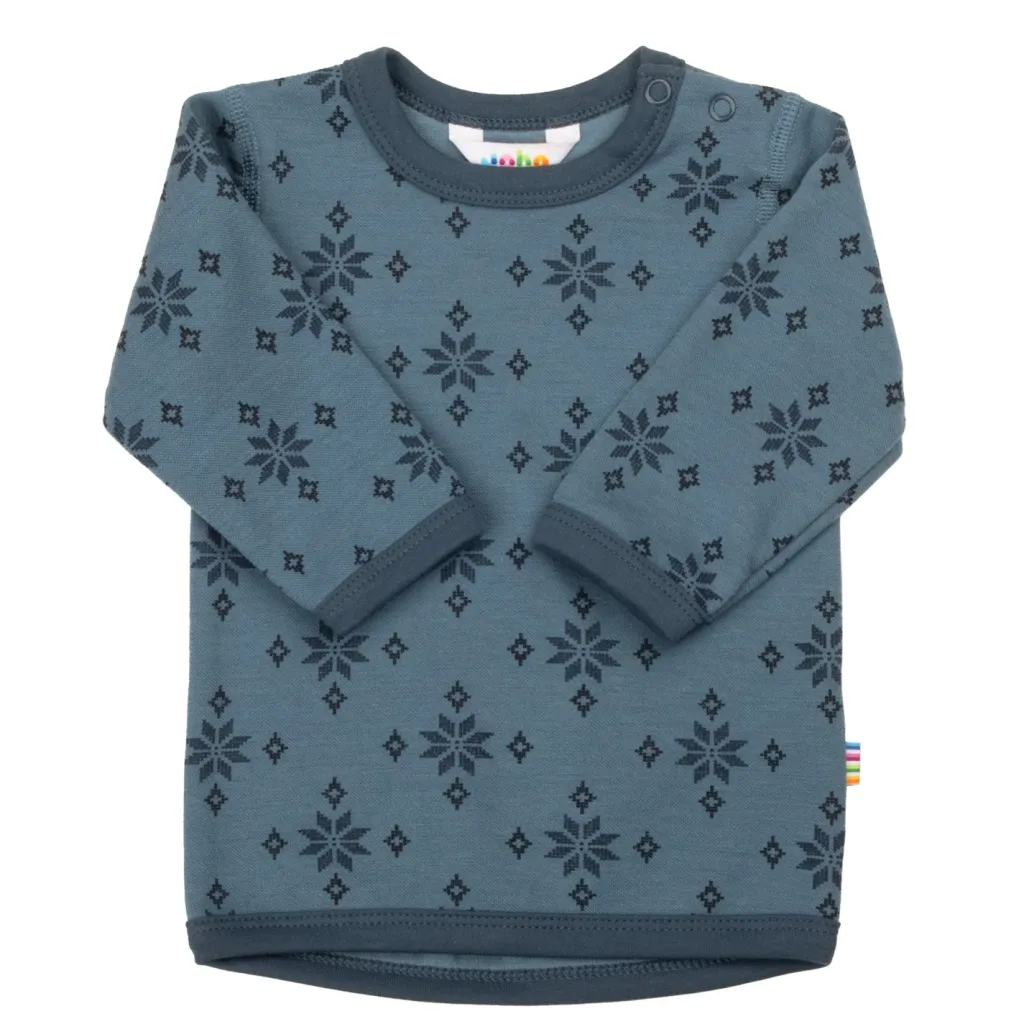 Långärmad Topp I Ull Blue>Joha Discount