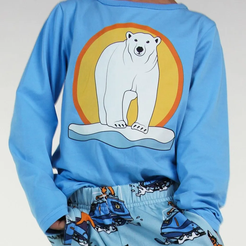 Långärmad t-shirt Alaskan Blue Polar Bear>Småfolk Online