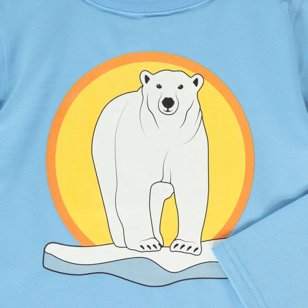 Långärmad t-shirt Alaskan Blue Polar Bear>Småfolk Online
