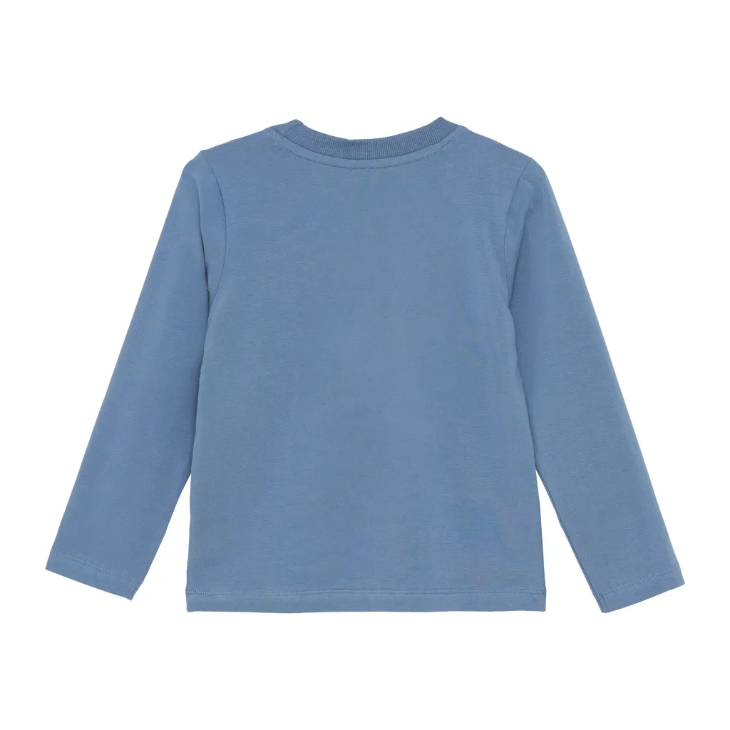 Långärmad T-shirt China Blue>Minymo Hot