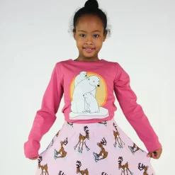 Långärmad T-shirt i Baroque Rose med isbjörnar><noscript><img width=