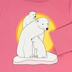 Långärmad T-shirt i Baroque Rose med isbjörnar><noscript><img width=
