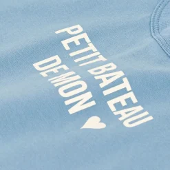 Långärmad T-shirt Med Tryck Blå><noscript><img width=
