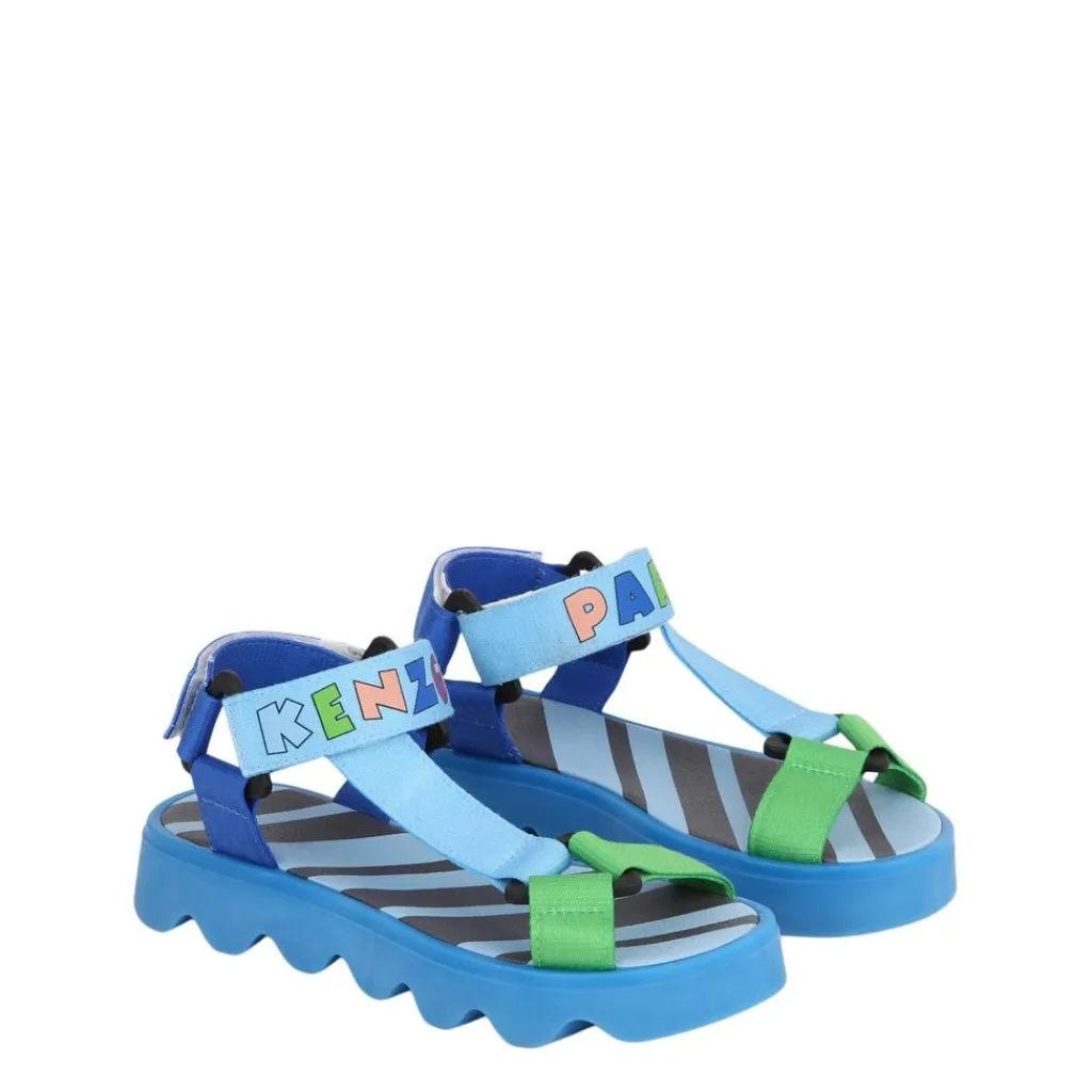 Logo Sandaler Blå>Kenzo Outlet