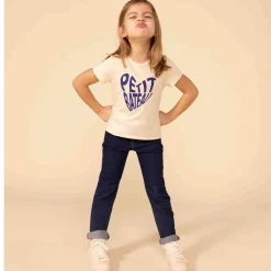 Logo T-shirt Gräddvit>Petit Bateau New