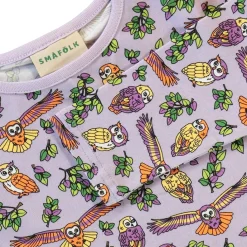 Long-sleeved top with owls Orchid Petal><noscript><img width=