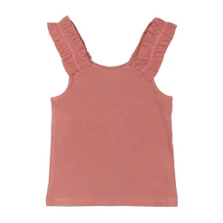 Lotus Ribbad Volang Topp Old Rose>The New New