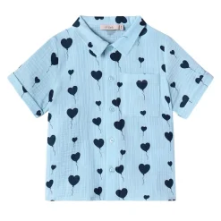 Love Kortärmad Skjorta Dream Blue>Fliink Hot