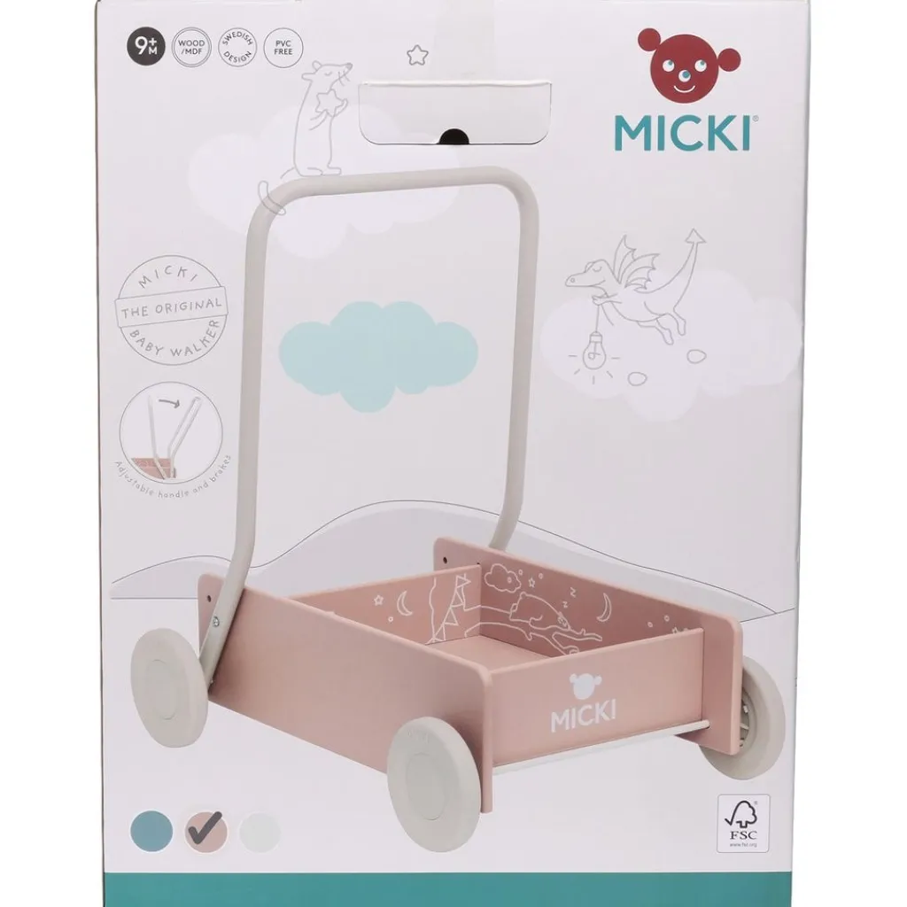 Lära Gå-vagn Rosa>Micki Hot