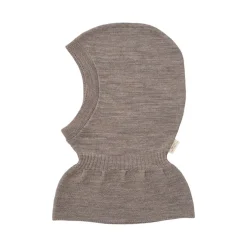 Lt. Knitted Merino Balaclava With Frill Natural Melange>Copenhagen Colors New