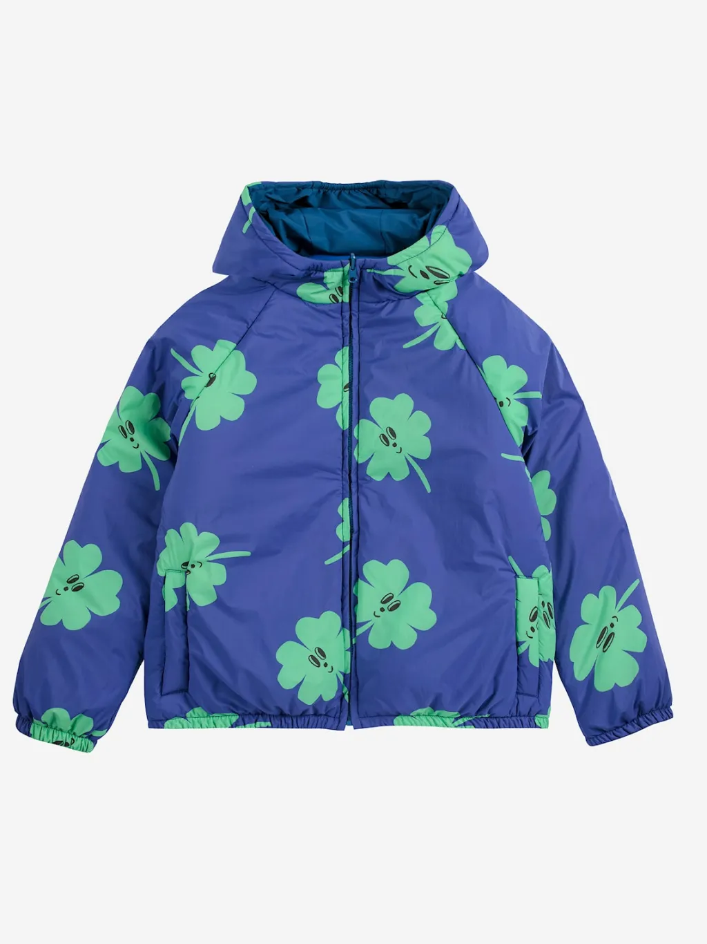 Lucky Clover All Over Vändbar Jacka Purple>Bobo Choses Outlet