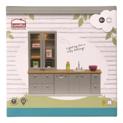 Diskbänk + Diskmaskin För Dockhus Grey><noscript><img width=