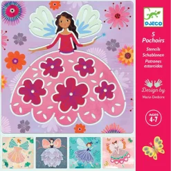 Magical Painting Stenciler Fairies Multi>Djeco Clearance