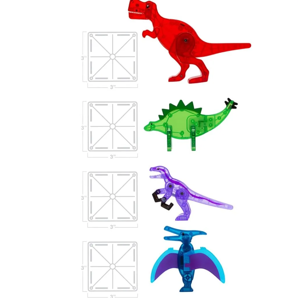 Dino World 40 Pcs Set>Magna-Tiles Online