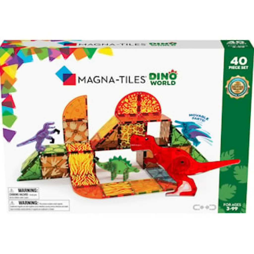 Dino World 40 Pcs Set>Magna-Tiles Online
