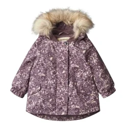 Mathilde Tech Blommig Babyjacka Purple Tulips>Wheat