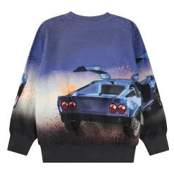 Mattis Sweatshirt Car Blue>Molo New
