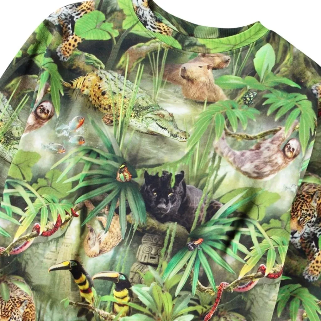 Mattis Sweatshirt Jungle Animals>Molo New