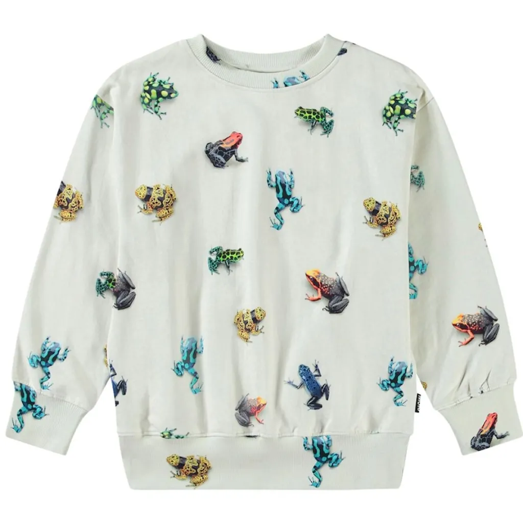 Mattis Sweatshirt Vibrant Frogs>Molo Clearance