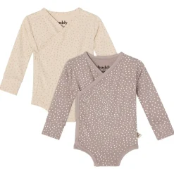 Max Beige/Taupe Prickig 2-pack Baby Body>Buddy & Hope Clearance