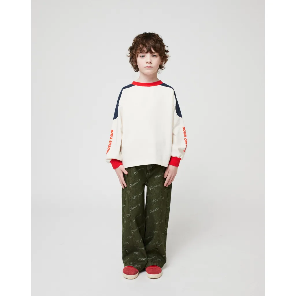 Memory All Over Byxor I Denim Khaki>Bobo Choses New