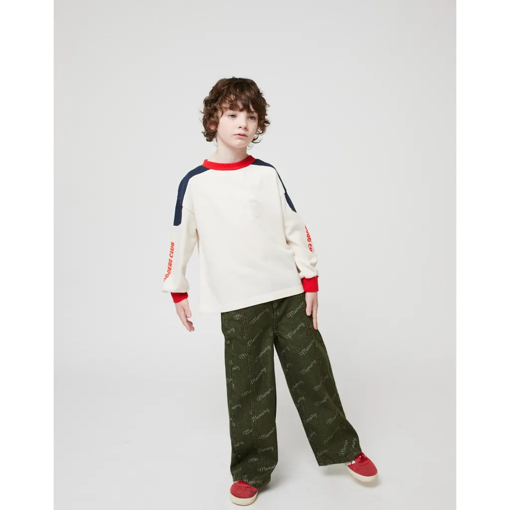 Memory All Over Byxor I Denim Khaki>Bobo Choses New