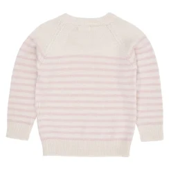 Merino Classic Randig Pullover Cream/Dusty Rose Stripe><noscript><img width=