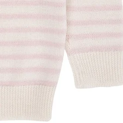 Merino Classic Randig Pullover Cream/Dusty Rose Stripe><noscript><img width=