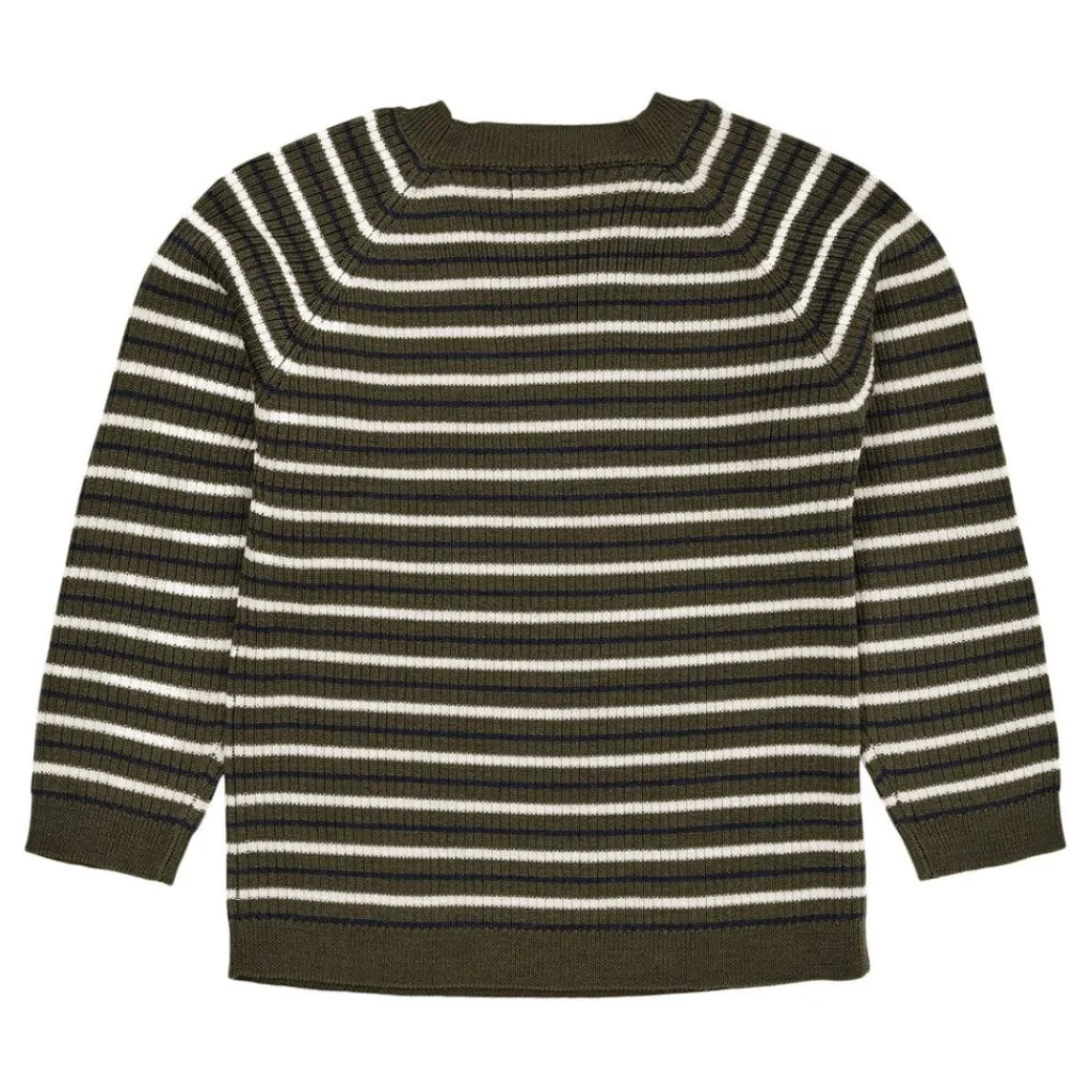 Merino Classic Rib Blouse Forest Green Combi>Copenhagen Colors Hot