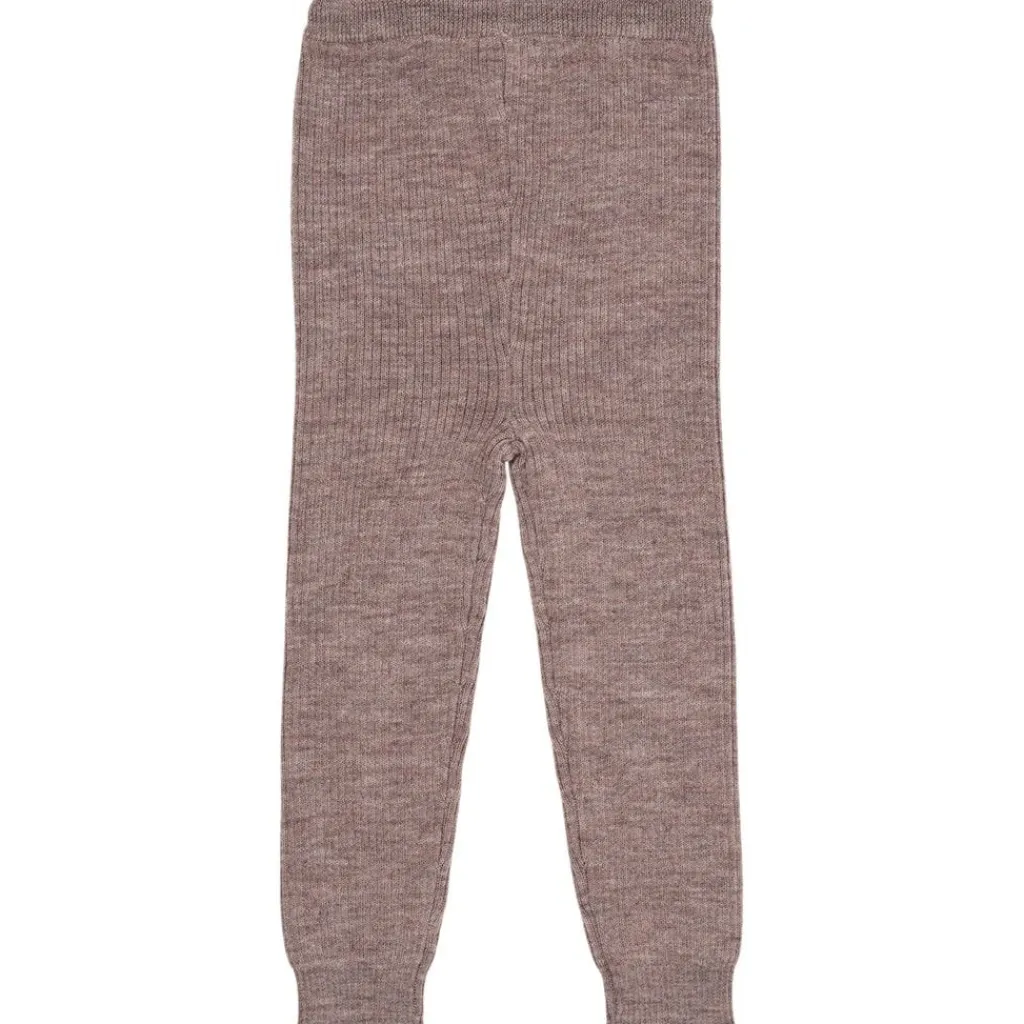 Merino Classic Rib Leggings w Drawstrings Natural Melange>Copenhagen Colors Sale