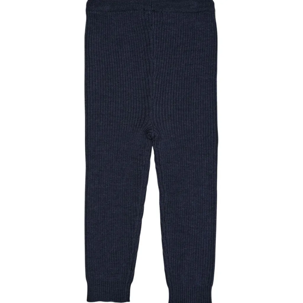 Merino Classic Rib Leggings w Drawstrings Navy>Copenhagen Colors Sale