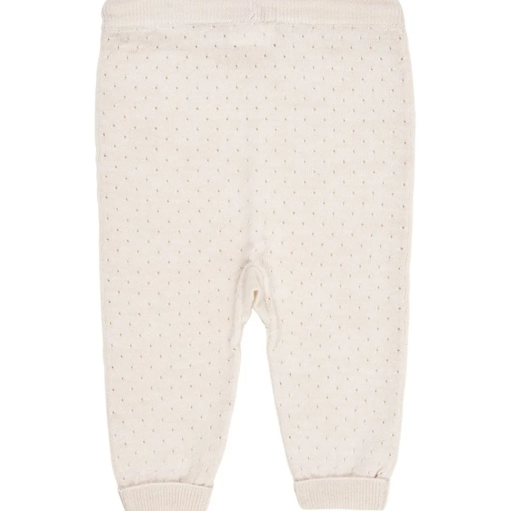 Merino Wool Hole Pattern Sweatpants Cream>Copenhagen Colors Sale