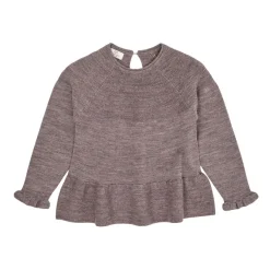 Merino Wool Stickad Blus Natural Melange>Copenhagen Colors Sale