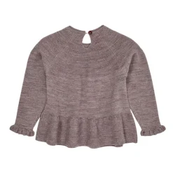Merino Wool Stickad Blus Natural Melange>Copenhagen Colors Sale