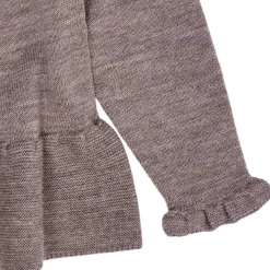 Merino Wool Stickad Blus Natural Melange><noscript><img width=