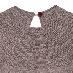 Merino Wool Stickad Blus Natural Melange><noscript><img width=