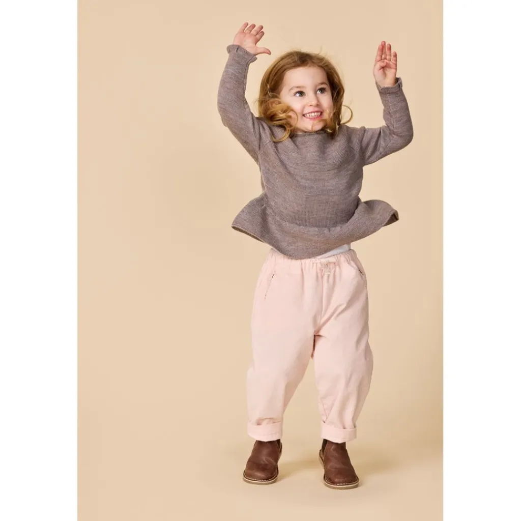 Merino Wool Stickad Blus Natural Melange>Copenhagen Colors Sale