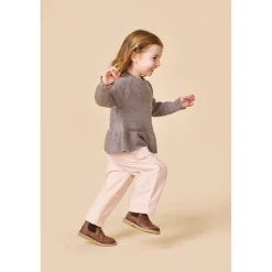 Merino Wool Stickad Blus Natural Melange><noscript><img width=