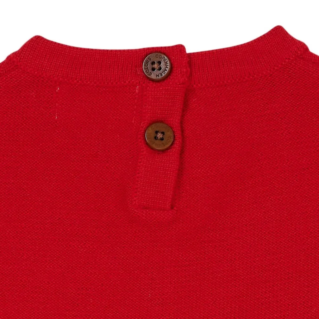 Merinoullklänning Red/Dusty Rose Combo>Copenhagen Colors Sale
