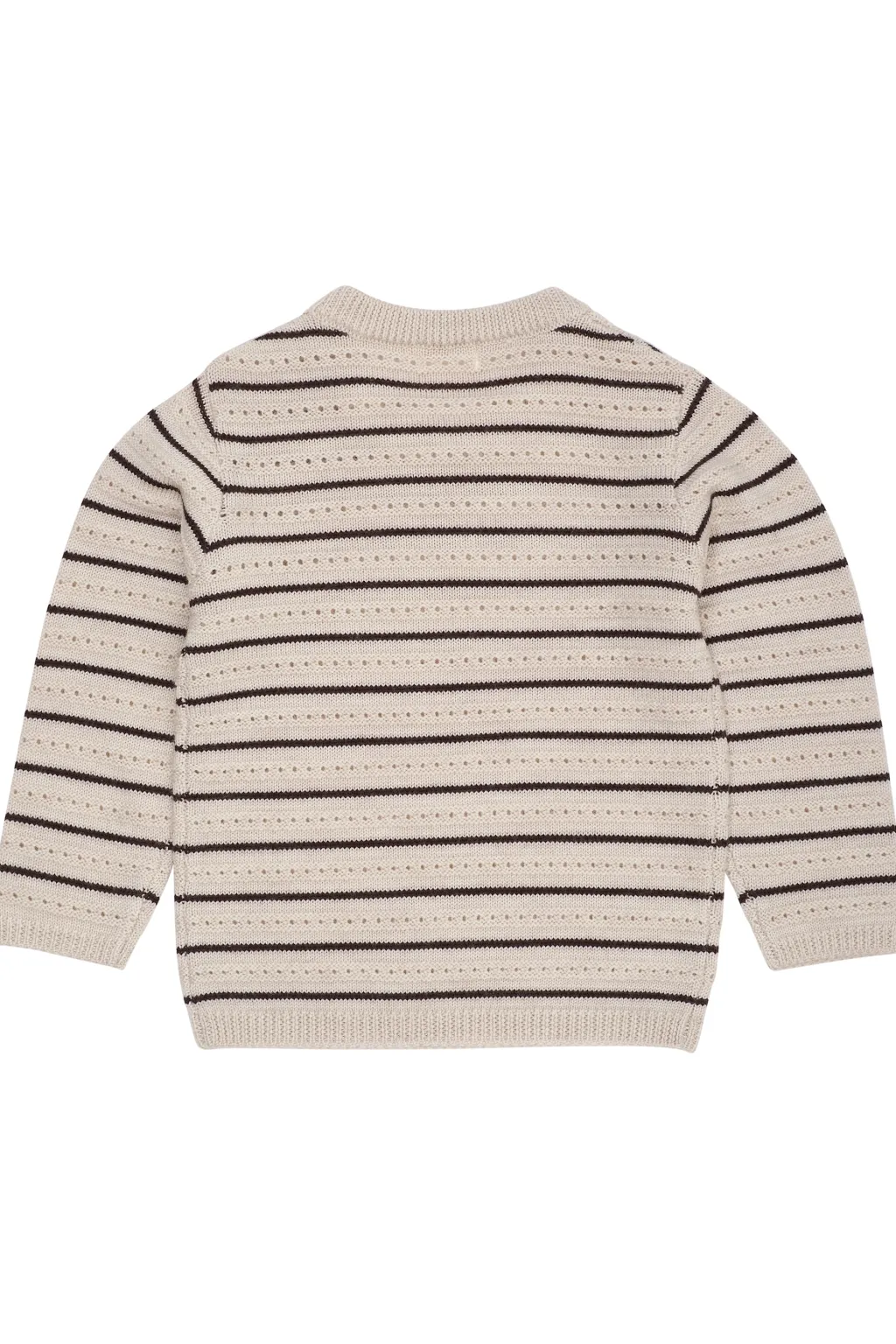 Merinoullströja Pale Cream Melange Dark Brown>Copenhagen Colors Online