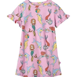 Mermaids And Dolphins Klänning Pink Lavender>Småfolk Best
