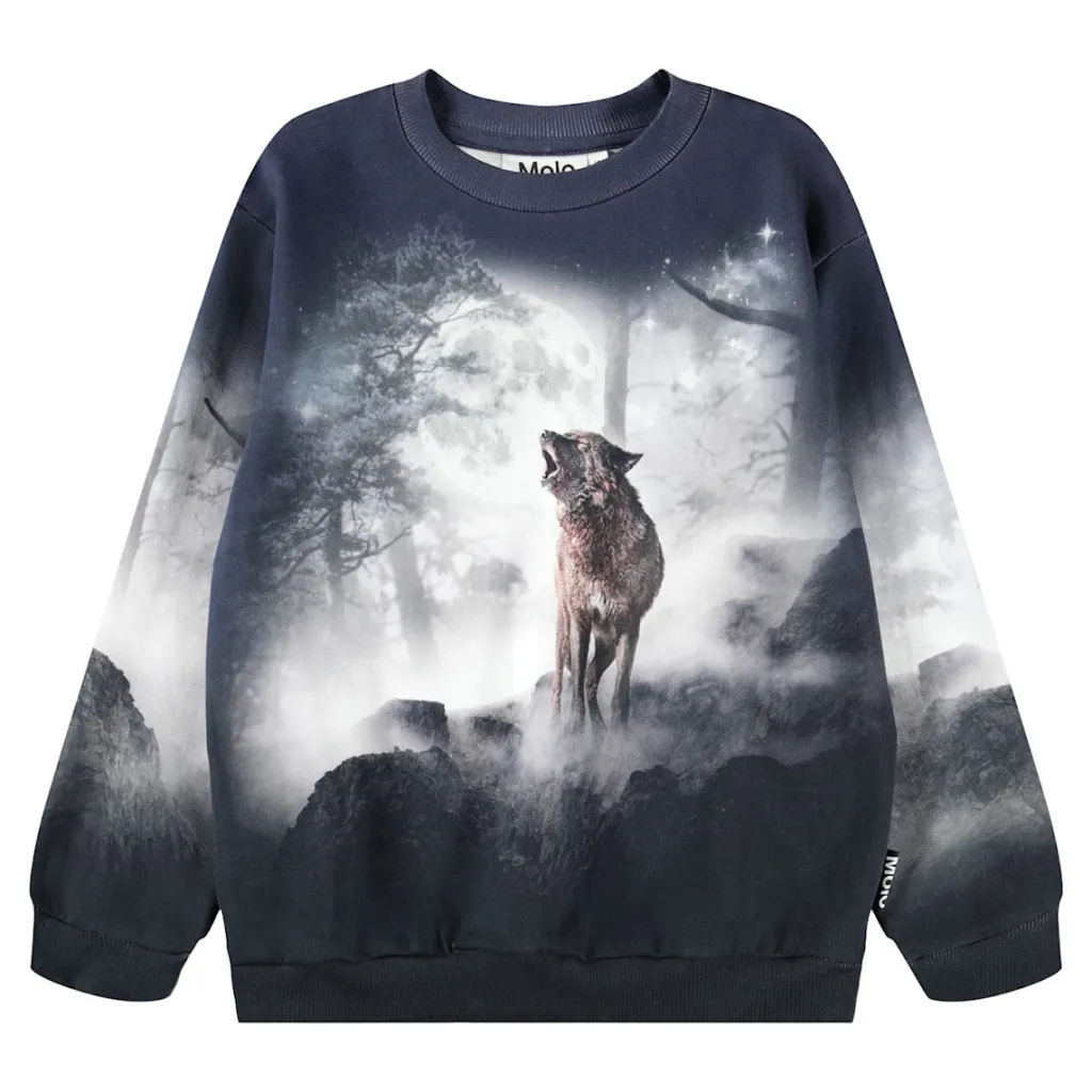 Miksi Sweatshirt Moonlit Wolves>Molo Hot