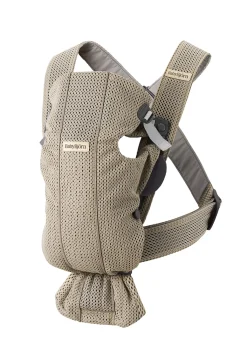 Mini 3D Mesh Bärsele Grey Beige>BabyBjörn