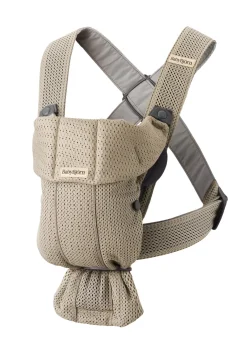 Mini 3D Mesh Bärsele Grey Beige>BabyBjörn