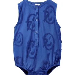 Mini Jersey Romper Klein Blue Logos>Wynken Sale