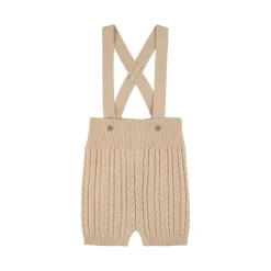 Mini Kabelstickade Shorts Med Hängslen Off White>Buddy & Hope Best